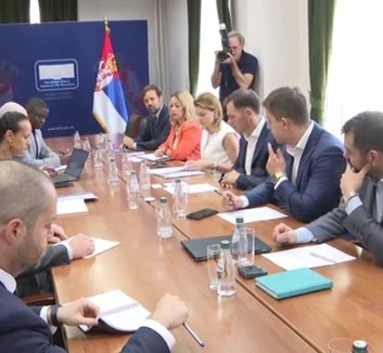 Az IMF küldöttségével tárgyalt Siniša Mali - illusztráció