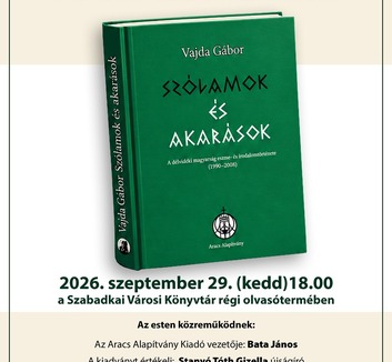 Vajda Gábor posztumusz kötetét mutatják be Szabadkán - illusztráció