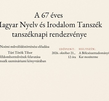 Tanszéknapot tart az újvidéki Magyar Nyelv és Irodalom Tanszék - illusztráció