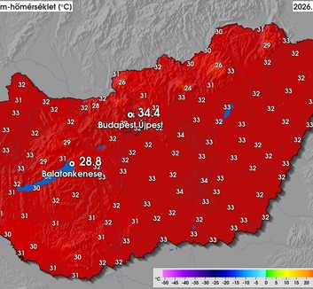 Közel 70 éves melegrekord dőlt meg Budapesten szerdán - illusztráció