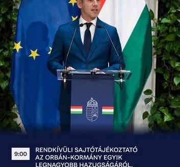 Magyar Péter szombat reggel sajtótájékoztatót tart az Orbán-kormány "egyik legnagyobb hazugságáról" - illusztráció