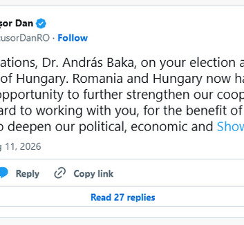 A román elnök gratulált Baka Andrásnak a megválasztásához - illusztráció