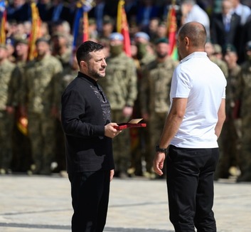 Ukrajnát támogató magyar állampolgárokat tüntetett ki Volodimir Zelenszkij - illusztráció