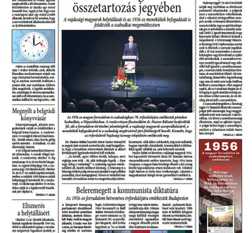 Magyar Szó október 24-25-ei számának szemléje: Tito kétfrontos játszmája - illusztráció
