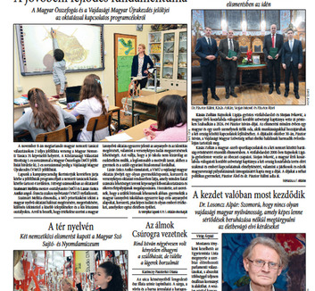 A Magyar Szó október 31-ei--november 1-jei számának szemléje: A kezdet valóban most kezdődik - illusztráció