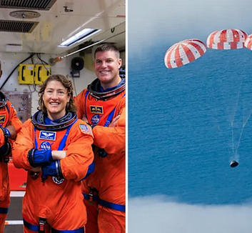 Sikerrel visszaérkezett a Földre a NASA Holdat megkerülő űrkabinja, az Orion - illusztráció