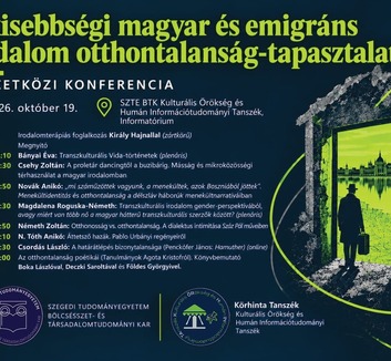Otthonosság és otthontalanság a kisebbségi magyar irodalomban: Nemzetközi konferencia Szegeden - illusztráció