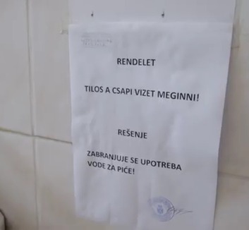 Tilos a csapvíz fogyasztása Bácskossuthfalván - illusztráció
